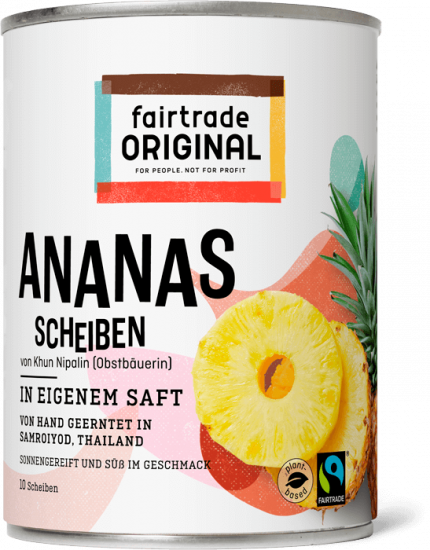 Ananasscheiben in eigenem Saft