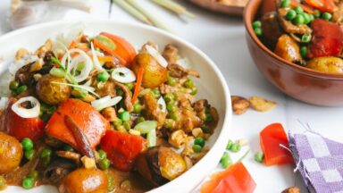 Massaman-Curry mit geröstetem Gemüse