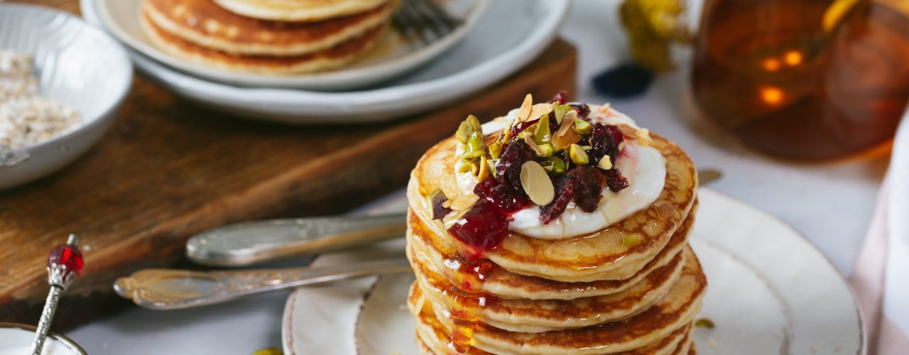 Fairtrade-Original-Rezept-schnelle Bananen Pancakes mit Haferflocken