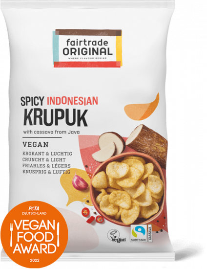 Würziger veganer Krupuk