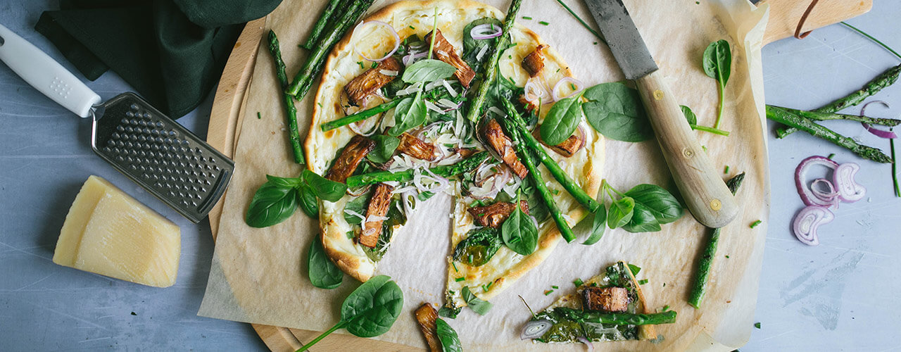 Flammkuchen vegetarisch