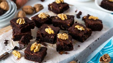 Süßkartoffel Brownies mit Schokolade