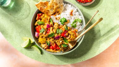 Vegetarisches Butter Chicken mit Jackfruit