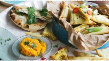 Samosas: Rezept mit Ingwer-Dip