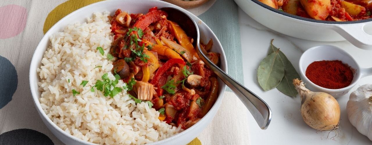 Jackfruit Gulasch