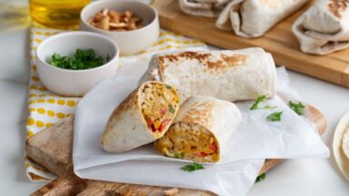 Jackfruit Butter Chicken Burritos