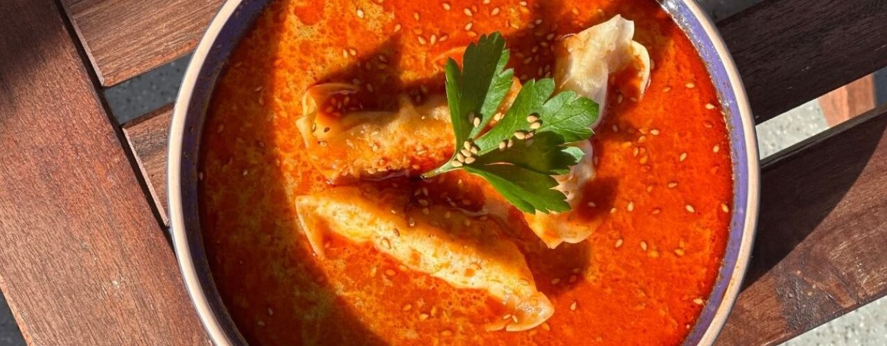 Dumpling Suppe Rotes Curry
