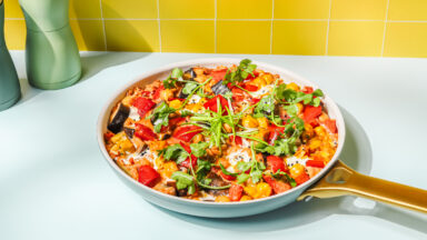 One-Pot-Grünes Curry mit Reis